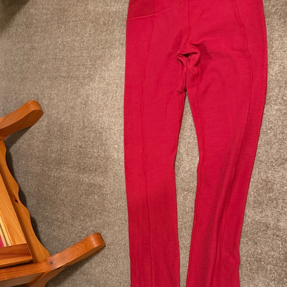 Lululemon Athletica Red Leggings